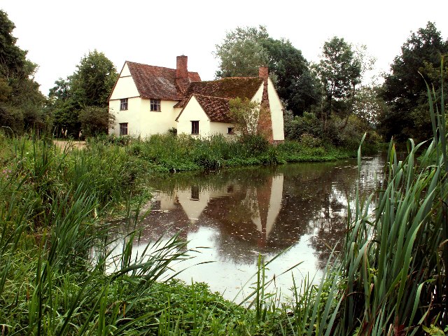 Willy Lott's Cottage, Flatford, Suffolk cc-by-sa/2.0 - © Robert Edwards - geograph.org.uk/p/116612